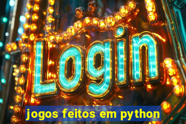 jogos feitos em python